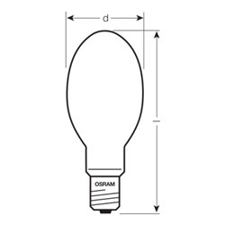 OSRAM LAMPE Natriumdampflampe E40 NAV-E 150W SUPER 4Y