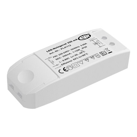 EVN Lichttechnik LED-Netzgerät 350mA 1-12 Watt PLK 112