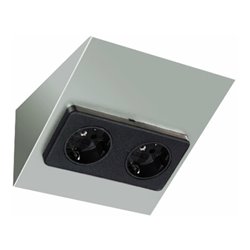 EVN Lichttechnik Möbelanbau-Steckdose Doppel- 230V 16A 092 250 eds
