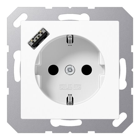 Jung SCHUKO Steckdose mit USB Typ A A1520-18AWW