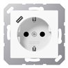 Jung SCHUKO Steckdose mit USB Typ C A1520-18CWW