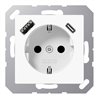 Jung SCHUKO Steckdose mit USB Typ AC A1520-15CAWW