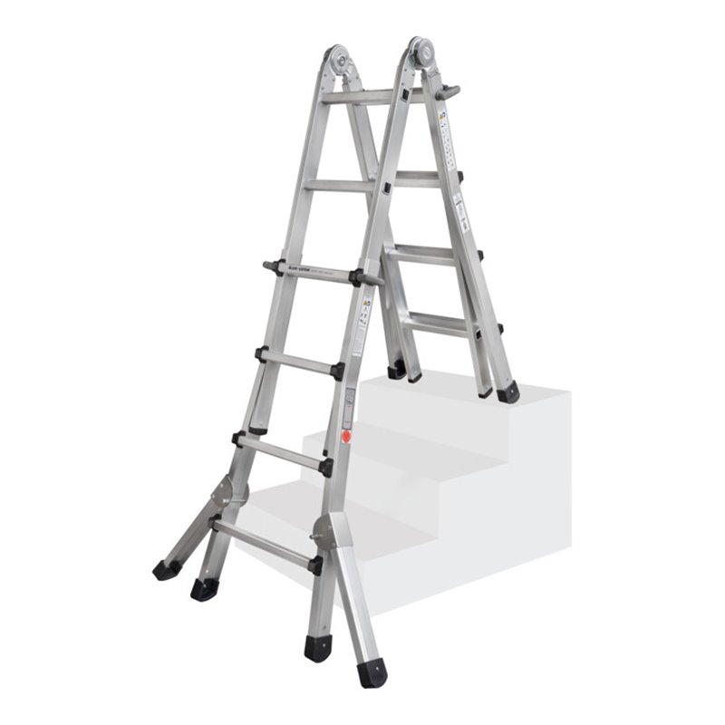 ILLER-LEITER Teleskopleiter Levelmaster 4x6 Spross.+Ausleger 64216