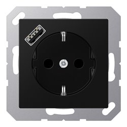 Jung SCHUKO Steckdose mit USB Typ A A1520-18ASWM