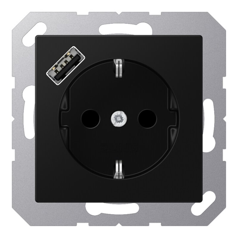 Jung SCHUKO Steckdose mit USB Typ A A1520-18ASWM