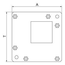 OBO Bettermann Vertr Gegenplatte Flachwinkel 100x250mm BSKM-GF 1025