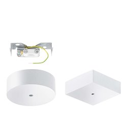 Trilux Deckenanschlussdose eckig, si-gr ZAE 03