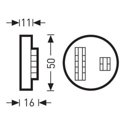 Trilux DALI-Tasterkoppler für 4 Install.Taster LiveLink DALI PB4