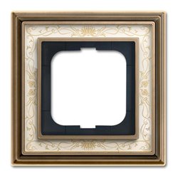 Busch-Jaeger Rahmen 1-fach ms/antik Deko elf/ws 1721-846