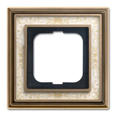 Busch-Jaeger Rahmen 1-fach ms/antik Deko elf/ws 1721-846