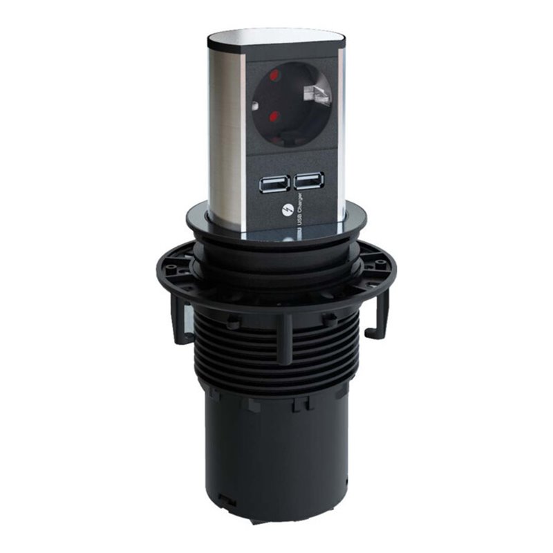 Bachmann Steckdosen Elevator 1xSchutz.,2xUSB 928.017