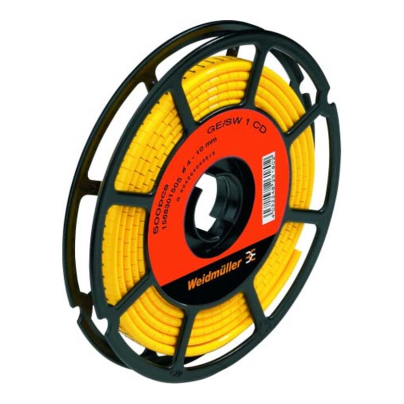 Weidmüller Kabelmarkierer Zahl 5 gelb 2,5-16 CLI M2-4GE/SW CD