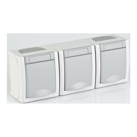 Panasonic Steckdose 3-fach waager. FR-AP IP54 90591498-DE