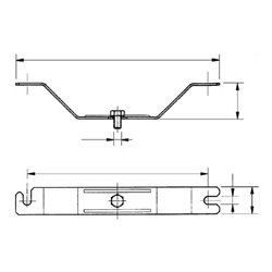 Ceag Sicherheitst. Deckenbügel zu eLLK 92 D92