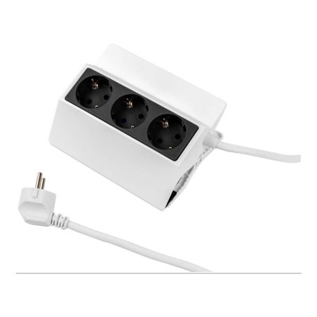 Bachmann Steckdosenleiste Peggy 3x Schutzk. weiss 500.000