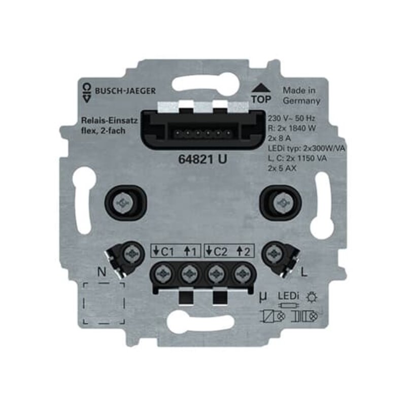 Busch-Jaeger Serienrelais-Einsatz flex 64821 U