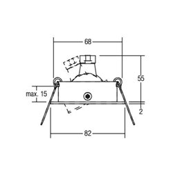 Brumberg Leuchten Einbauleuchte 50W eds 00118122