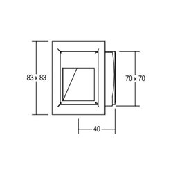 Brumberg Leuchten LED-Wand-EB-Leuchte alu Power-LED wws, 1W 0P3729WW