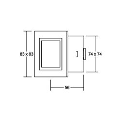 Brumberg Leuchten LED-Wand-EB-Leuchte alu Power-LED wws, 1W 0P3730WW