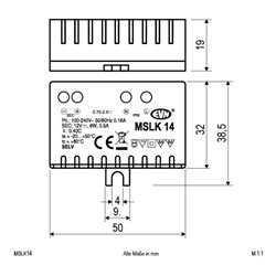 EVN Lichttechnik LED-Netzgerät 12V 0,1-6W MSLK 14