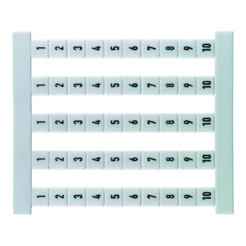 Weidmüller Klemmenmarkierer dekafix,senkrecht DEK 5 FSZ 1-10