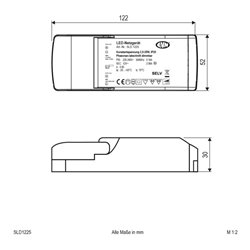 EVN Lichttechnik Netzgerät 12V/DC 3-25W IP20 SLD1225