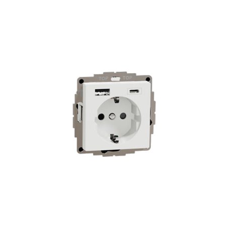 Merten Schuko Steckdose mit USB Ladegerät MEG2367-0325