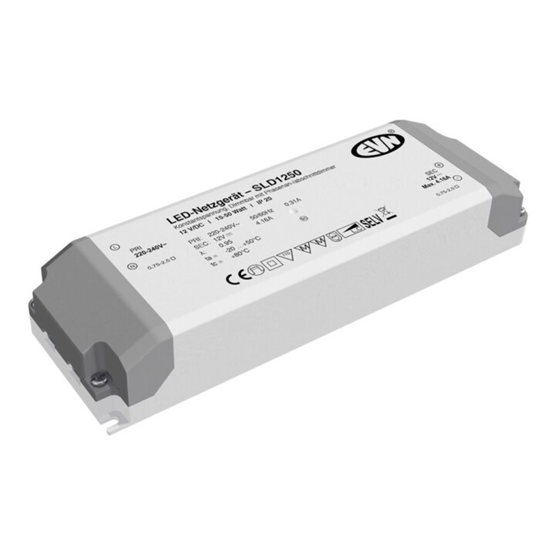 EVN Lichttechnik LED-Netzgerät 12V/DC 15-50W IP20 SLD1250