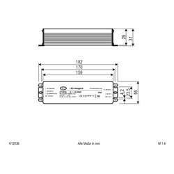 EVN Lichttechnik LED-Netzgerät 12VDC 0-36W IP67 K 12036