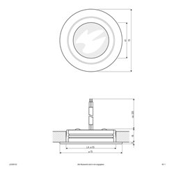 EVN Lichttechnik P-LED Möbeleinbauleuchte IP20 350mA 3W 3000K L20300102 ws