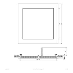 EVN Lichttechnik LED Einbau Panel ws 21W 3000K 225x225mm LP QW 223502