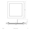 EVN Lichttechnik LED Einbau Panel ws 21W 3000K 225x225mm LP QW 223502