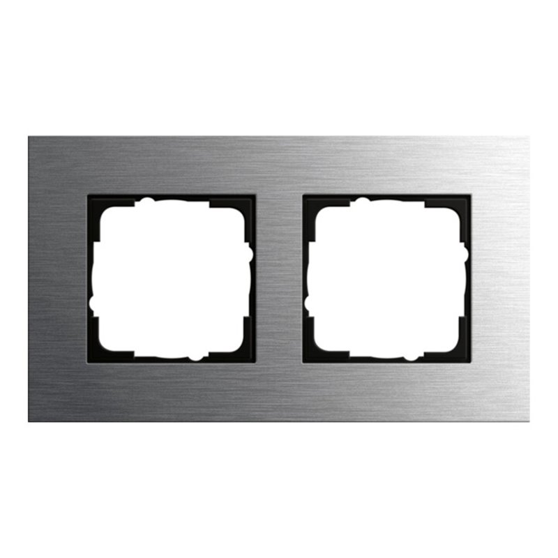 Gira Abdeckrahmen 2fach edelstahl 0212219
