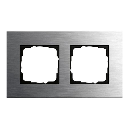 Gira Abdeckrahmen 2fach edelstahl 0212219