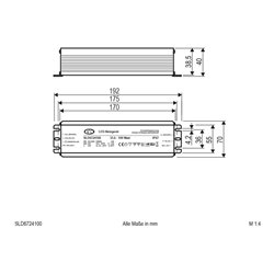 EVN Lichttechnik LED-Netzgerät 24VDC 33,6-100W IP67 SLD6724100
