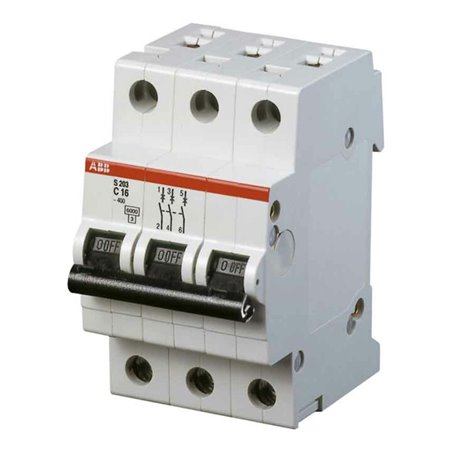 ABB Stotz S&J Sicherungsautomat 6kA 6A C 3p S203-C6