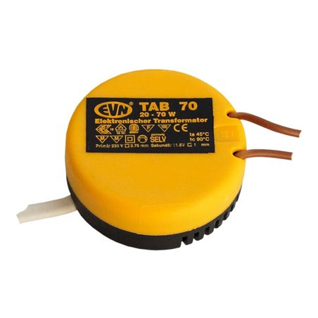 EVN Lichttechnik Trafo 20-70W H22mm D53mm TAB 70