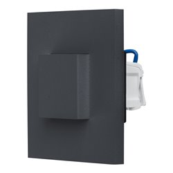 EVN Lichttechnik LED-Wandeinbauleuchte 3000K IP44 anth LQ41802AD