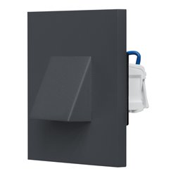 EVN Lichttechnik LED-Wandeinbauleuchte 3000K IP44 anth LQ41802AE