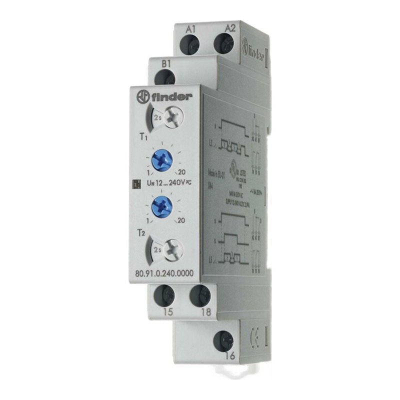 Finder Taktgeber asymetrisch 1W, 12-240VAC/DC,16A 80.91.0.240.0000