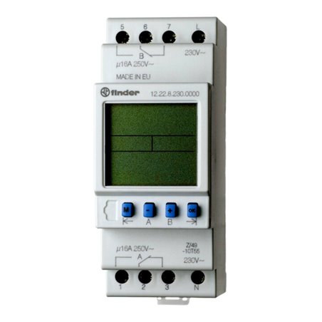 Finder Zeitschaltuhr 2W,16A,230V,B35,8mm 12.22.8.230.0000