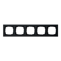 Gira Abdeckrahmen 5f. sw 021509