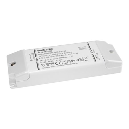 Brumberg Leuchten LED-Netzgerät 5-30W 24V IP20 dimm. Phasenab. 17230000