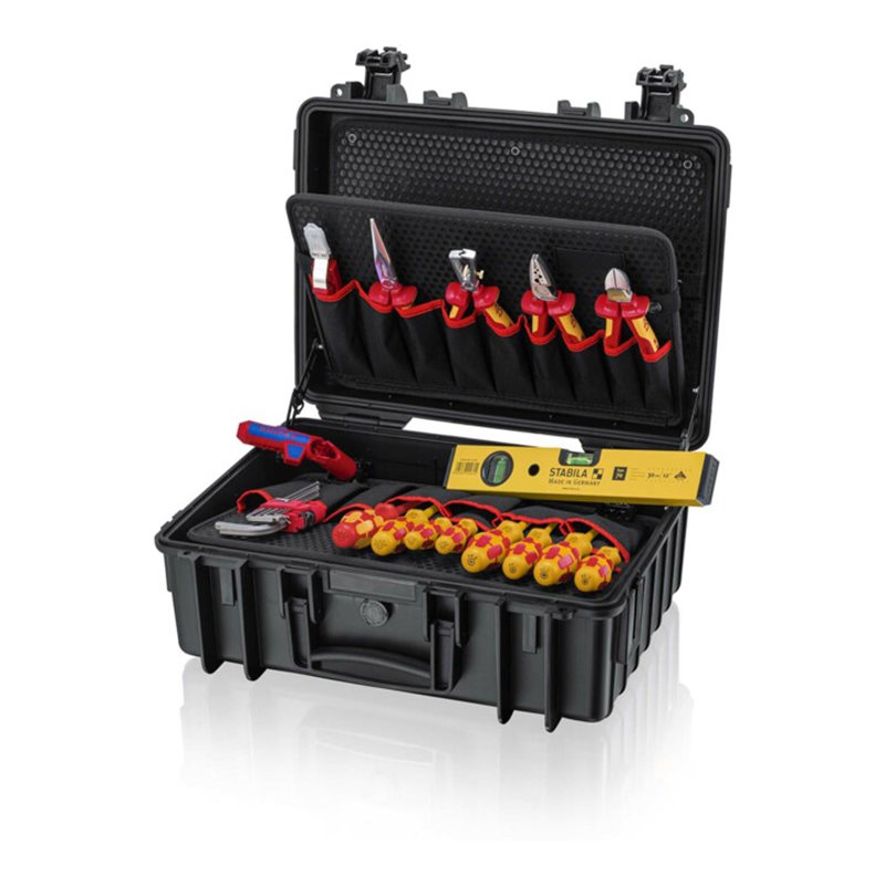 KNIPEX 00 21 34 HL S2 Werkzeugkoffer „Robust23 Start' Elektro 24-teilig 