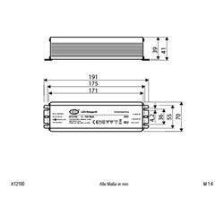EVN Lichttechnik LED-Netzgerät 12V DC/5-100W K12 100