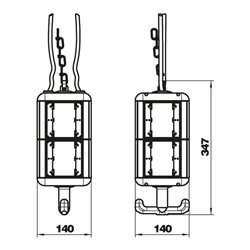 OBO Bettermann Vertr Versorgungseinheit IP20 m.Griff leer VH-8 LG