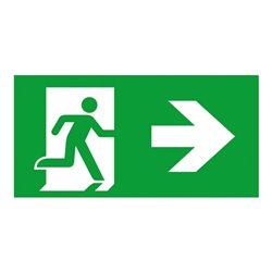 Ceag Notlichtsysteme Piktogrammscheibe 2-seitig LED PR/BL 40071354506