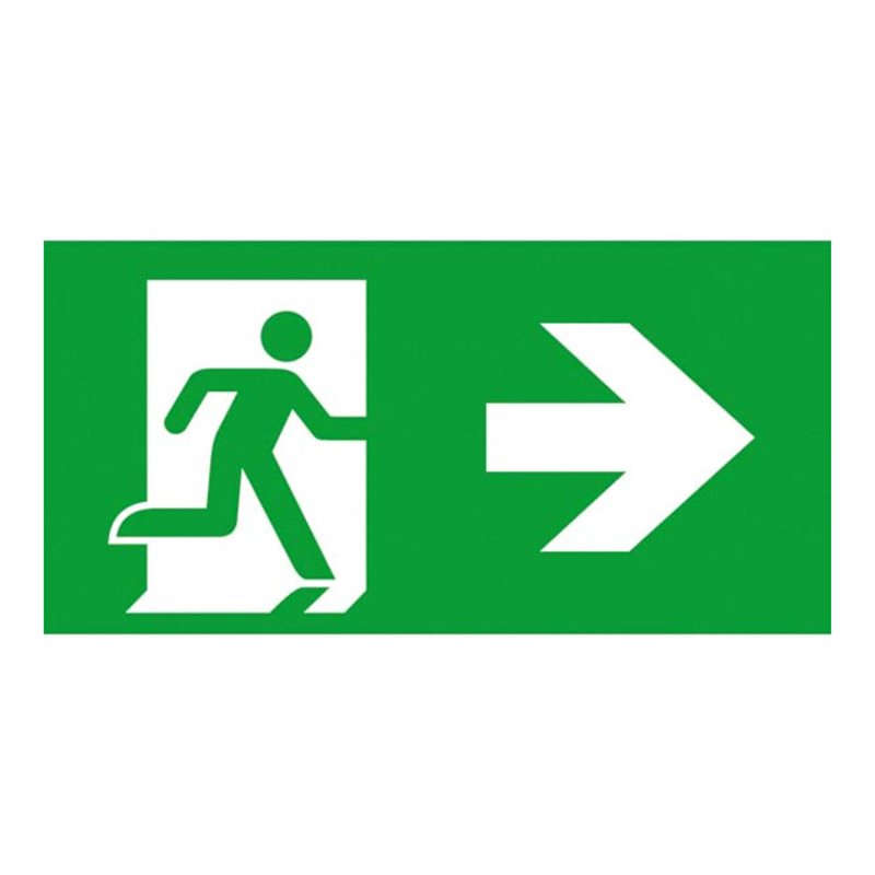 Ceag Notlichtsysteme Piktogrammscheibe 2-seitig LED PR/BL 40071354506