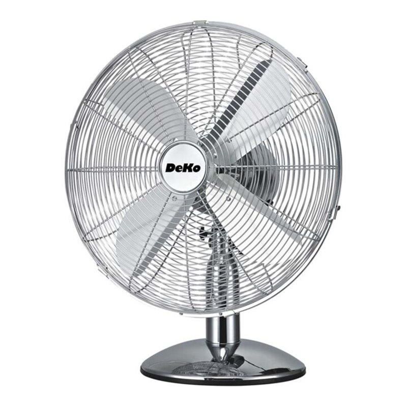 DeKo Tischventilator 29 cm, 35W, osz. B 500 Stratos chrom