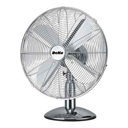 DeKo Tischventilator 29 cm, 35W, osz. B 500 Stratos chrom